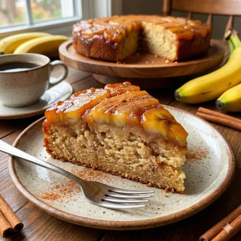 Receita: Bolo de Banana Caramelizada com Canela (fofinho e perfeito para o café da tarde)
