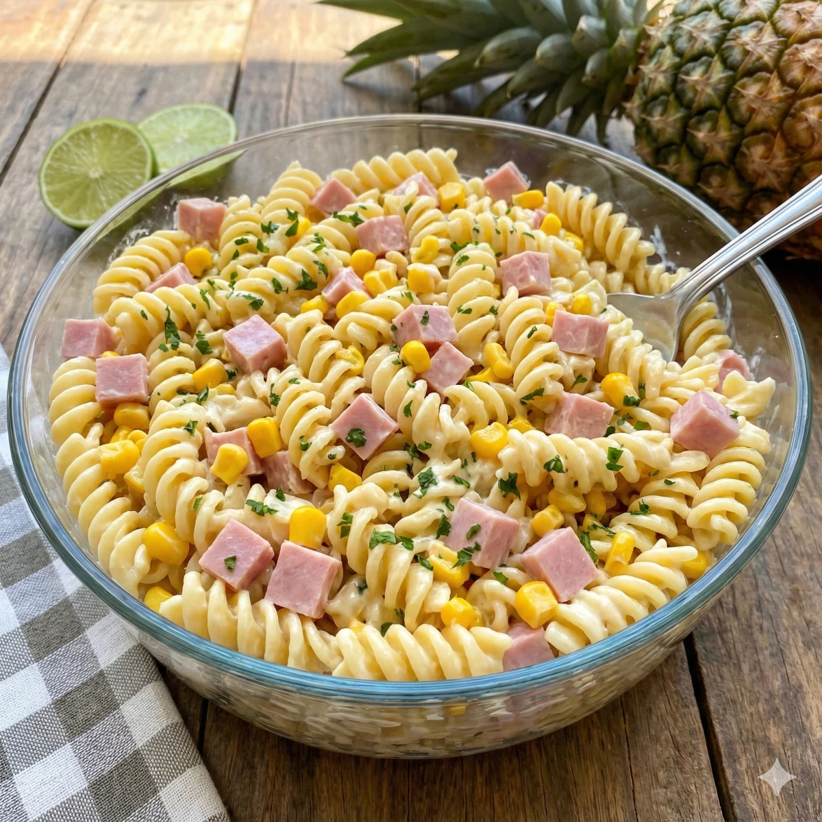 Salada de Macarrão Tropical Foto de Salada de Macarrão Tropical