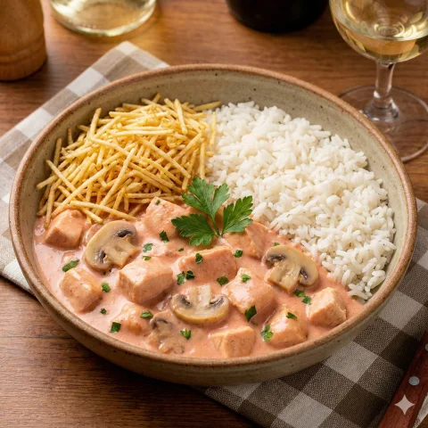 Receita: Strogonoff de Frango Tradicional