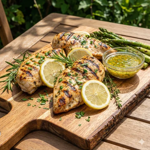 Receita: Frango Grelhado com Limão e Ervas