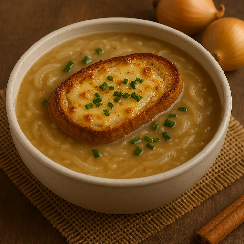 Receita: Sopa de Cebola Cremosa à Brasileira
