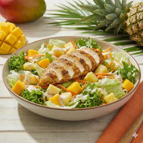 Receita: Salada Tropical com Frango Grelhado