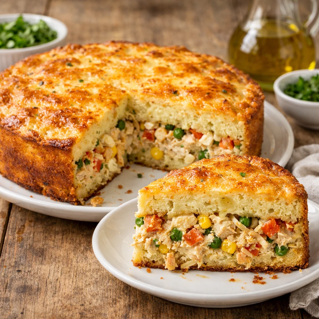 Torta de Frango com Requeijão de Liquidificador Foto de Torta de Frango com Requeijão de Liquidificador