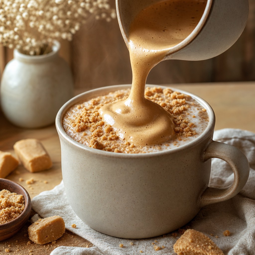 Foto de Café cremoso com paçoca caseiro