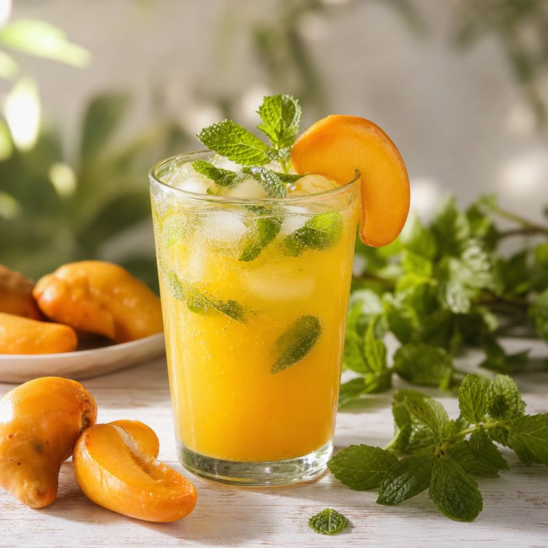 Receita: Suco de caju com hortelã refrescante