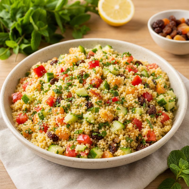 Receita: Salada Marroquina Fácil com Cuscuz