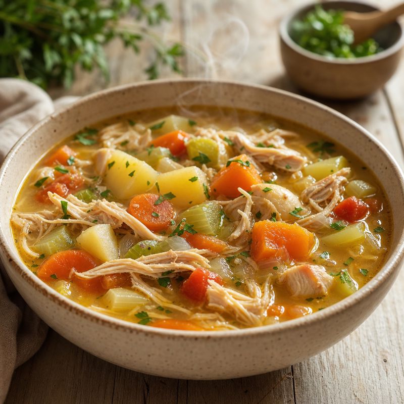 Receita: Sopa de Legumes com Frango Caseira