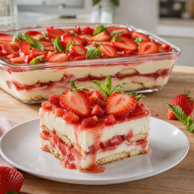 Receita: Sobremesa de Morango com Leite Condensado